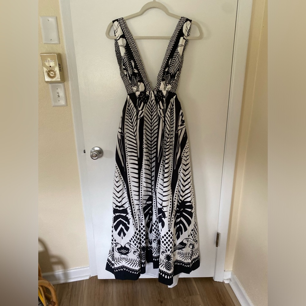 Farm Rio macaw elegance maxi dress